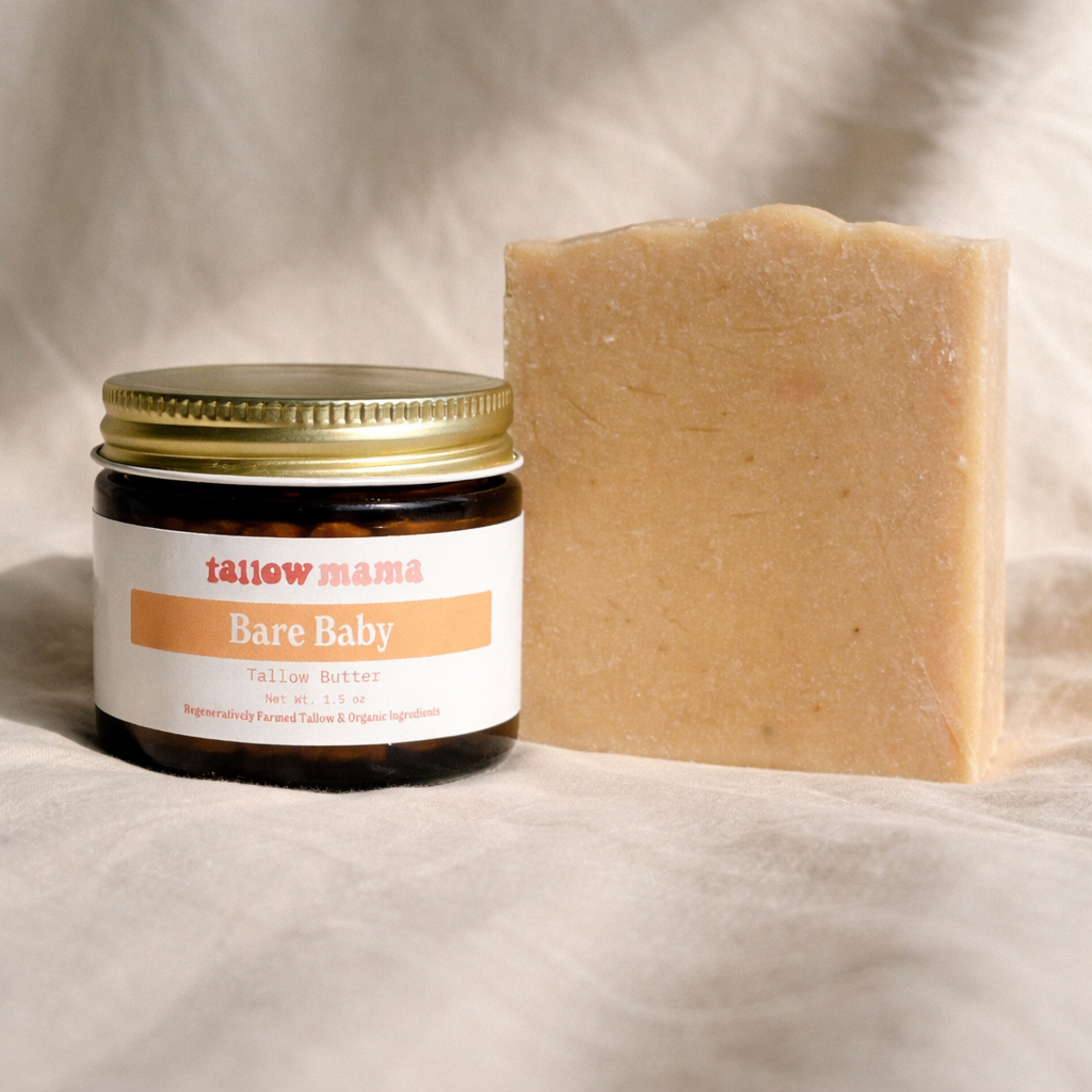 Baby Care Essentials Set – Tallow Butter & Soap for Sensitive Baby Skin