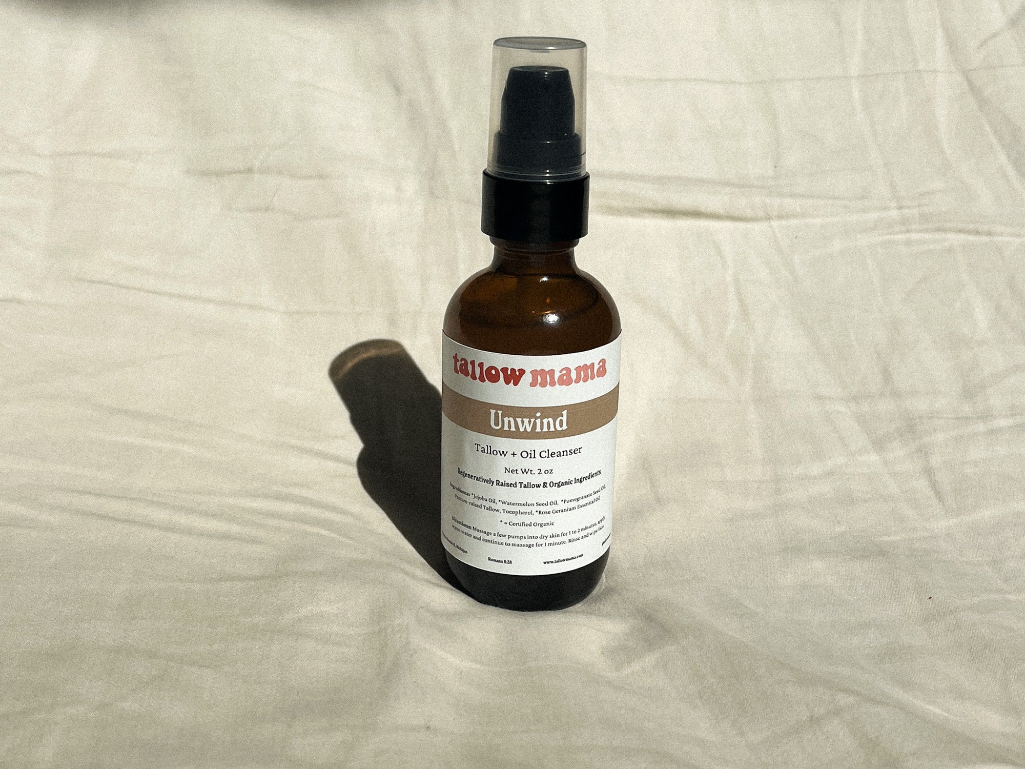 Unwind Tallow Facial Cleansing Oil | Gentle Makeup-Removing Oil Cleanser
