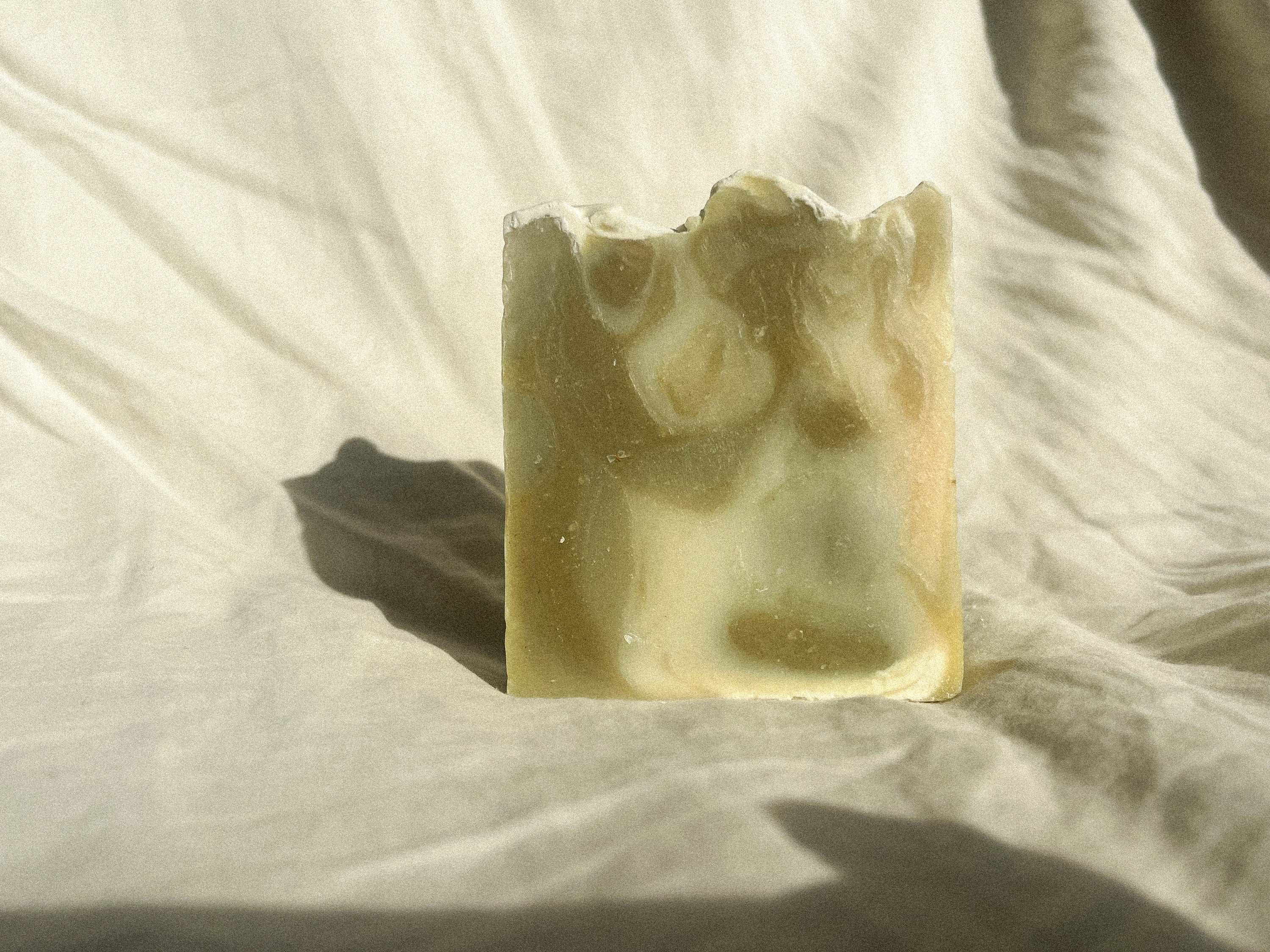 regeneratively raised refreshing and clean scented tallow soap handcrafted for all ages and sensitive skin, all natural no synthetics, naturally colored with plants and clays 